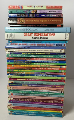Vintage Girls Chapter Book Lot 37 Mary Kate Ashley Nancy Drew Pippi & More