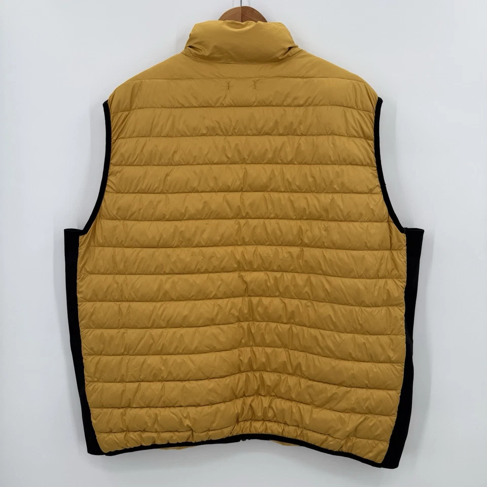 Carbon 2 Cobalt Mens Conquest Vest Puffer Size XXL 2XL Yellow Full Zip NEW - Image 3 of 4