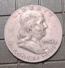 1962-P Franklin Half Dollar — photo from another recent sale