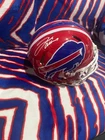 Josh Allen Signed Red Throwback Full Size Authentic Helmet w/ Beckett COA