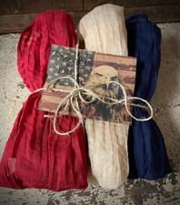 3 Yards of Grungy Stained Primitive Americana...