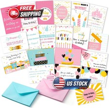 Joyberg 20 PCS Happy Birthday Cards Bulk with Envelopes, 4X6 Assorted Birthday C