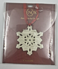 LENOX SNOW FANTASIES Snowflake Christmas Ornament Beautiful Collector