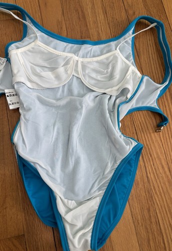 Ralph Lauren Sports Vintage New One Piece Lined Bathing Suit with Built in Bra - Picture 15 of 15