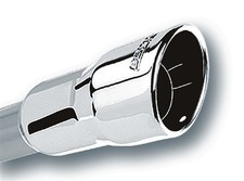 Borla For 2.25in Inlet 3.5in Round Rolled Angle Cut Intercooled Outlet X 6.5in