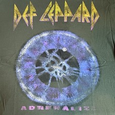 DEF LEPPARD Adrenalize Licensed Classic Rock T-Shirt, 2023. LARGE NV Preowned