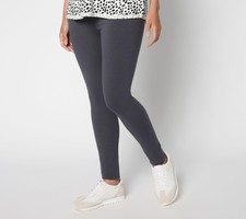 LOGO by Lori Goldstein Layers Regular Pull-On Full Length Legging Phantom M New