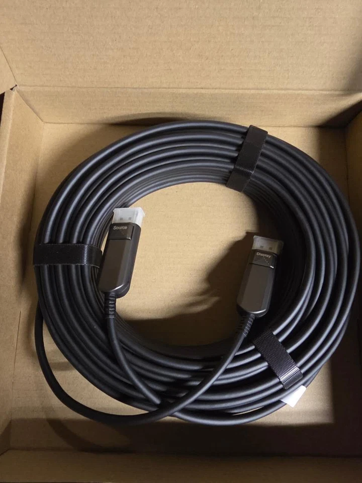 DisplayPort2.0 AOC Fiber Optic Cable 40Gbps DP2.0 8K@60Hz HDR, 4K@144Hz HDR 66ft - Image 3 of 4