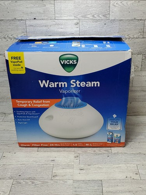 #ad Vicks Warm Steam Vaporizer amp; Humidifier 1.5 Gallon Tank $14.99