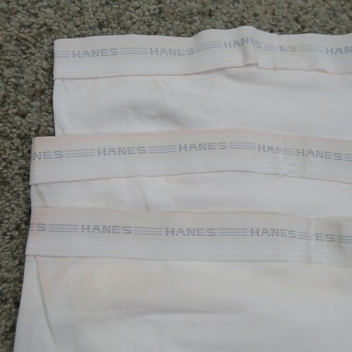 Vintage Hanes Unterwäsche Herren 36 weiß Slips Tighty Whities USA 3er Set 90er 80er - Bild 8 von 13