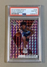 Kevin Porter Jr. 2019-20 Panini Mosaic Purple Prizm Rookie RC #32/49 SSP PSA 10