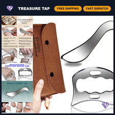 2-in-1 Stainless Steel Gua Sha Massage  Muscle Scraper Tool Set - Pain Relief