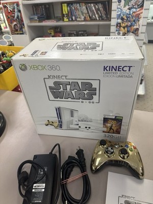 Xbox 360 S Star Wars 320GB CIB Kinect R2D2 C3PO + Kinect