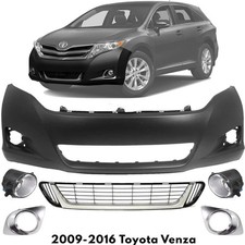 Front Bumper Cover Fascia Fog Light Assembly Kit For 2009-2016 Toyota Venza Front Bumper Cover Fascia Fog Light Assembly Kit For 2009-2016 Toyota Venza