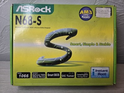 NEW Asrock N68-S Motherboard GeForce 7025, nForce 630a Chipset
