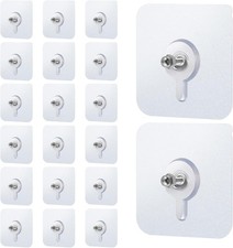 20 PCS Adhesive Wall Screws Hanging Nails Screw Sticker Waterproof Wall Hangers
