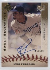 2009 Sweet Spot Sweet Beginnings /699 Luis Perdomo #120 Auto 10lp