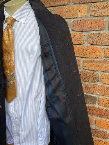 Pure Wool Mens Classic Style Overcoat # Sz: M - Picture 12 of 15