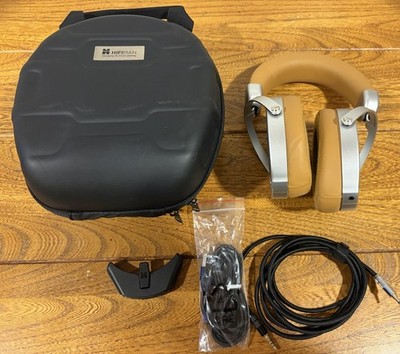 HIFIMAN Deva Over-Ear Headphones With Bluetooth Dongle Tan. Never Used!
