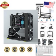 Aluminum Open Computer Case  ATX MATX ITX  Water Cooling Ready