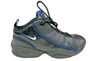 Nike 2003 Non-Marking Rare blue Black Basketball Shoes Med-high tops Youth 6