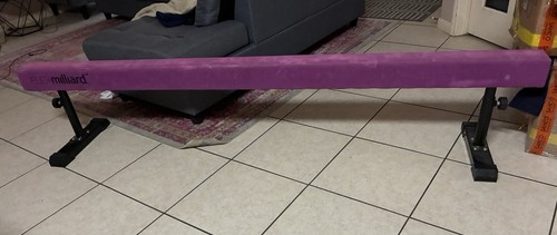 Milliard FLEX Adjustable Freestanding High Beam Gymnastics Equipment Purple