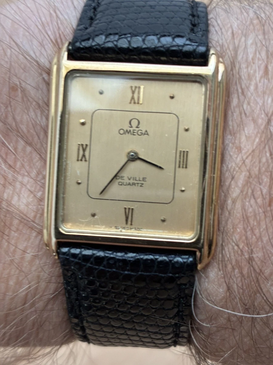 25+ OMEGA De Ville Gold Plated Case Quartz Wristwatches for sale