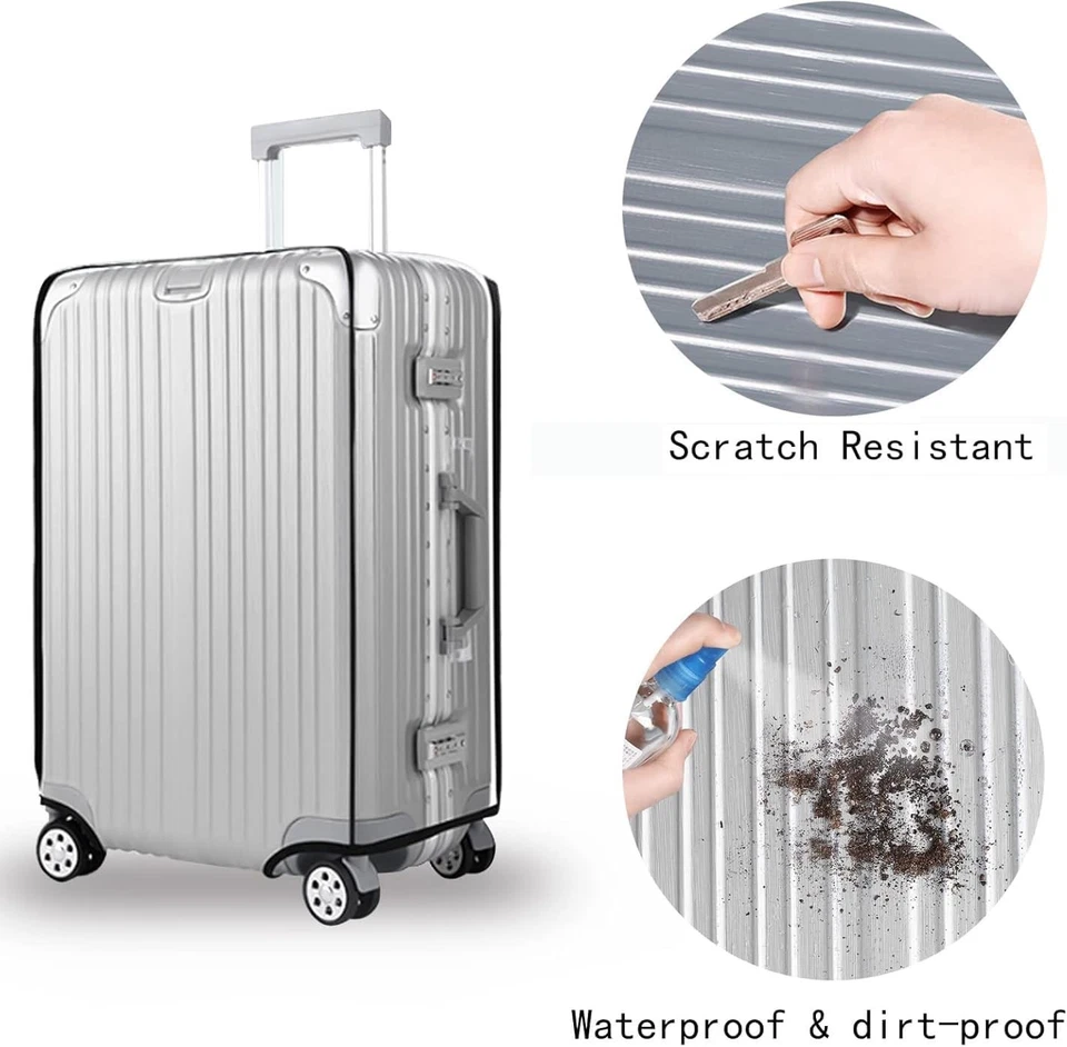 Прозрачные защитные чехлы из ПВХ 20/24/26/28/30 дюймов для чемоданов Lugg - Изображение 3 из 4