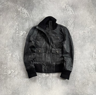 Genuine Leather XS/size Avantgarde Y2K Jacket Le Grande Bleu & If Six Was Nine 