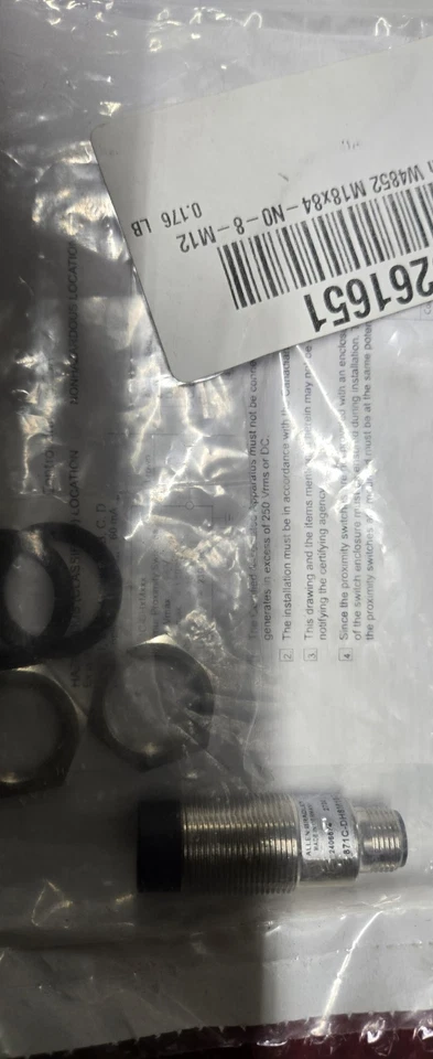 Sensor inductivo Allen Bradley 871C-DH8M18-D4, barril pequeño miniatura - Ilinois  Foto 4 de 4