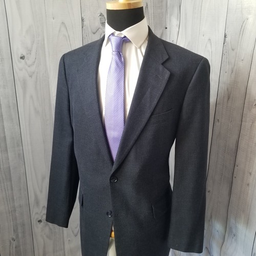 Brooks Brothers Men Blazer Blue 44L Wool Silk Linen Hopsack Sports Coat Jacket - Picture 3 of 20