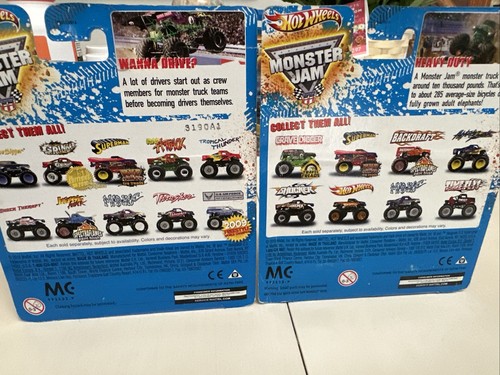 2 New Hot Wheel Monster Jam 2010 1:64 Tattoo Series #9 MANIAC #76 AFTER SHOCK - Picture 2 of 4