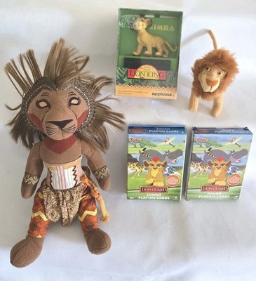 Lion King, Guard Items, 2 Plush Simbas, 2 Decks of Cards, Figurine w/Ink Pad