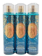Bath & Body Works Lot of 3 Disney Princess Jasmine Fragrance Mist Spray 8 oz