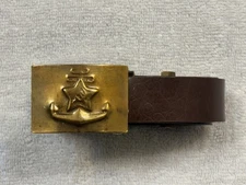 Original Russian Soviet RKKF Navy Naval Cadet Student Belt & Buckle