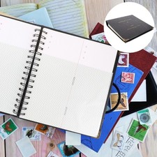 Multi Functional Cards Storage Album Portable Ticket Book Black Paper for Travel