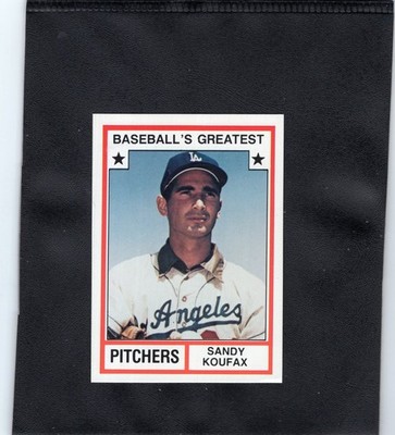 SANDY KOUFAX 1982-8 TCMA Red Baseball's Greatest Pitchers Card DODGERS Near-Mint