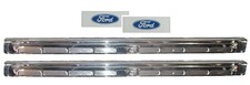 Door Sill Scuff Plates Blue Decals 1964 65 66 67 68 Mustang Coupe Fastback