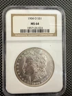 1904-O $1 Morgan Silver Dollar NGC MS64 Old Label Bright White Stunner
