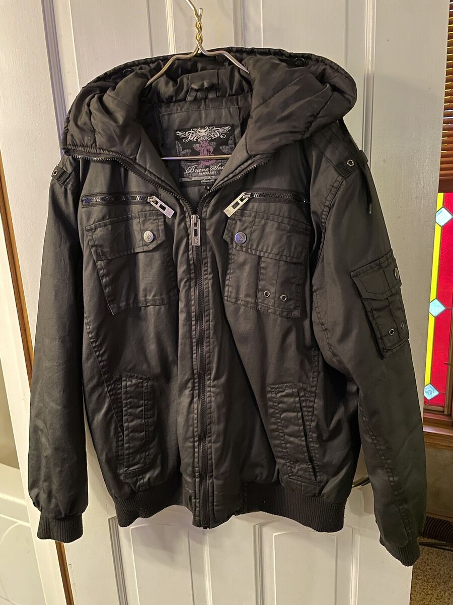 Brave Soul Black Label Winter Jacket Sz L | eBay Brave Soul Black Label Winter Jacket Sz L | eBay