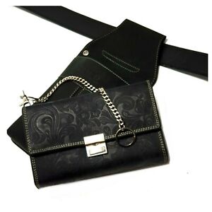 Echt Leder Holster Tasche Kellnerholster Kellnertasche Kellnerbörse Geldbeutel