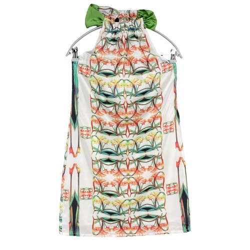 Lavand Floreale Bianco con Spalle Scoperte Canotta TAGLIA S
