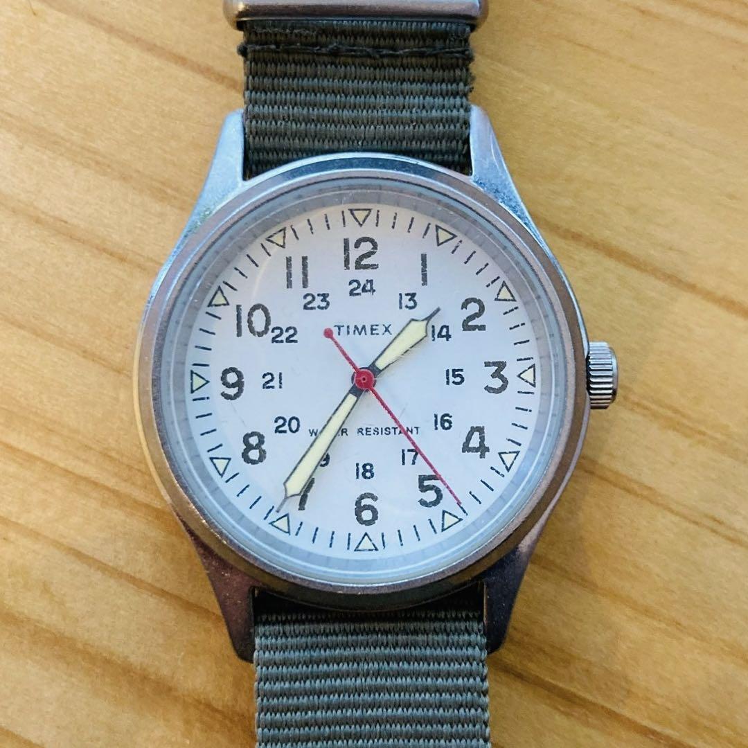 美品 TIMEX FOR J.CREW VINTAGE FIELD ARMY WATCH 36mm