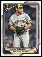 Corbin Burnes 2024 Bowman #45 Milwaukee Brewers