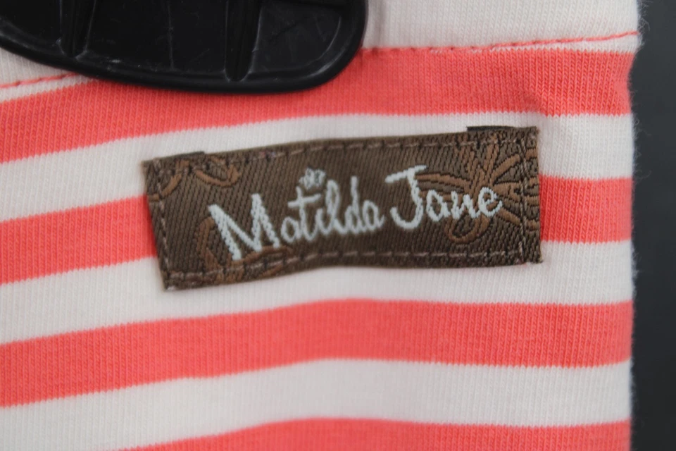 Matilda Jane Girls size 6 Zola Bow Stripped Leggings Friends Forever - Image 4 of 4