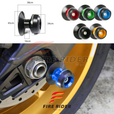 Billet Blue M8 Rear Swingarm Spools Twall For Suzuki SV650X 17 18 19 20