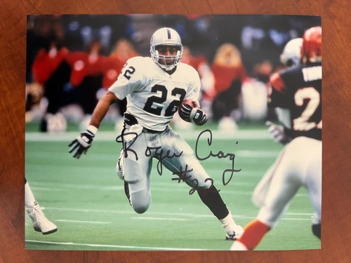 Roger Craig signed LOS ANGELES RAIDERS 8 X 10 Photo