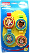 Tara Toys Mattel 2000 Fisher Price Little People Party Favors Whistles NIP