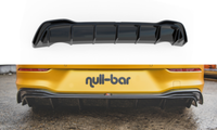CUP Diffusor Ansatz Schwarz FüR VW Golf 8 Heck StoßStange Rear Splitter Hinten