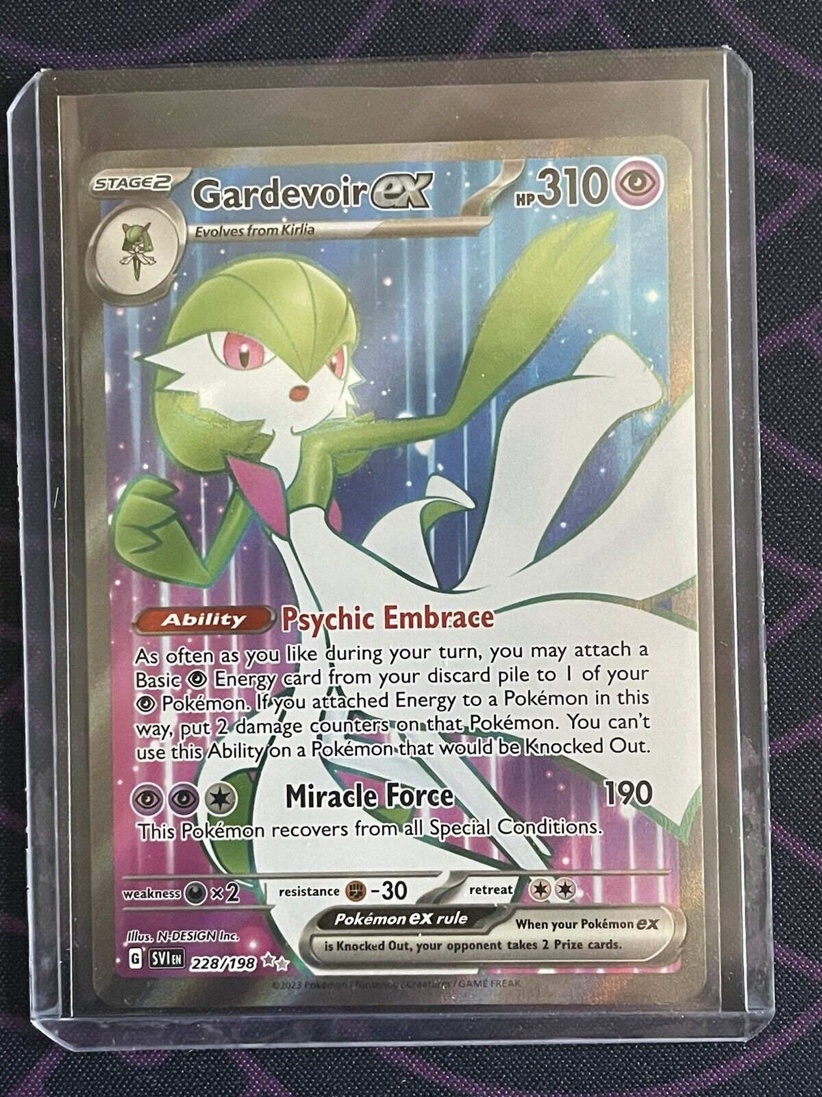 Gardevoir ex 228/198 in Portuguese Scarlet & Violet Pokémon TCG